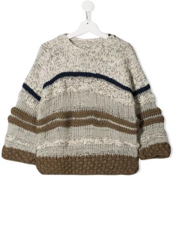 Pero Kids Teen Striped Jumper - Neutrals