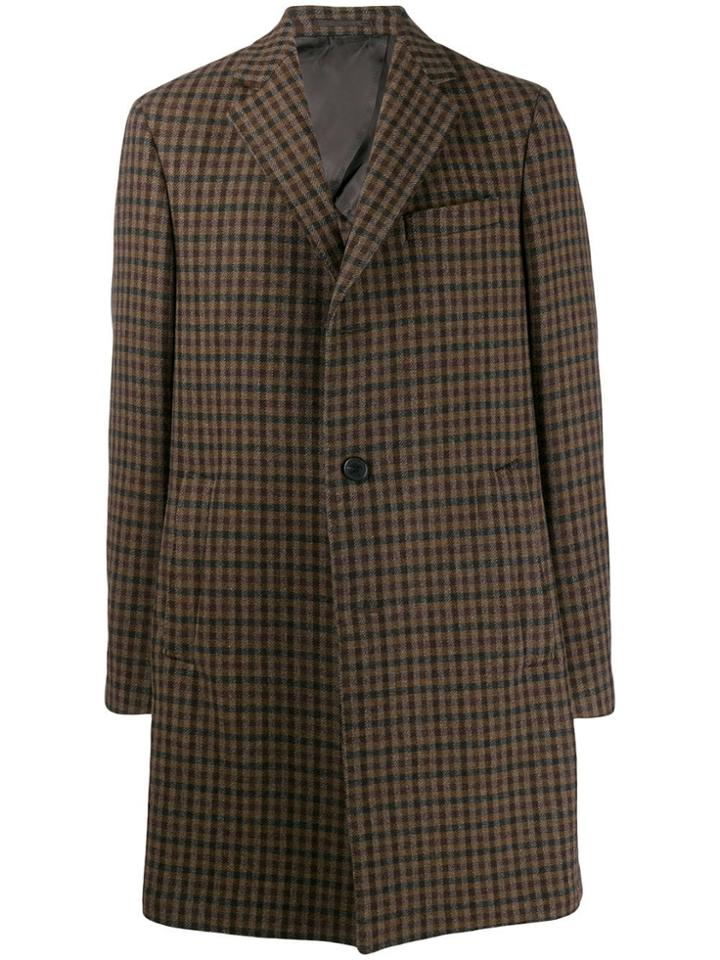Salvatore Ferragamo Single Breasted Coat - Brown