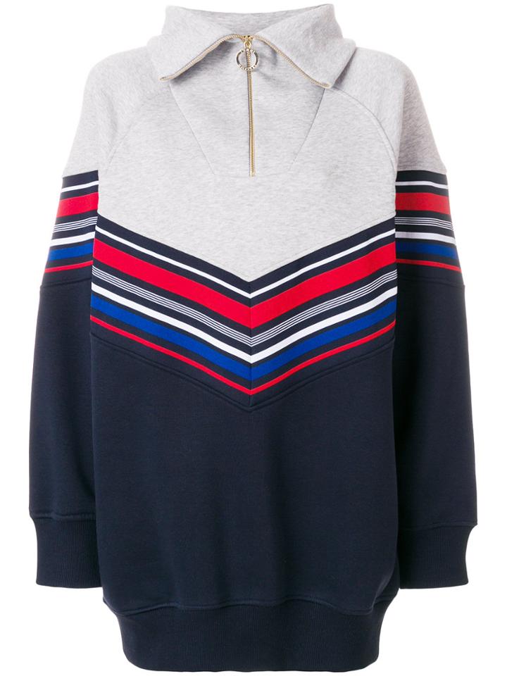 Tommy Hilfiger Striped Shirt Dress - Grey