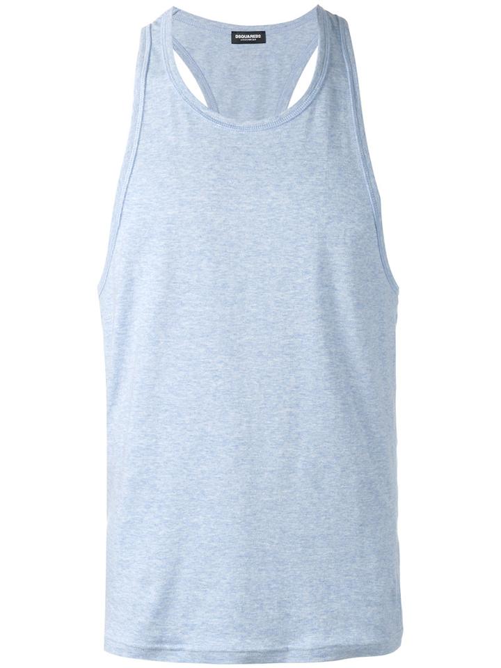Dsquared2 - Basic Tank Top - Men - Cotton/spandex/elastane - Xl, Blue, Cotton/spandex/elastane
