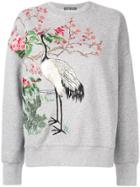 Alexander Mcqueen Japanese Embroidered Sweater - Grey
