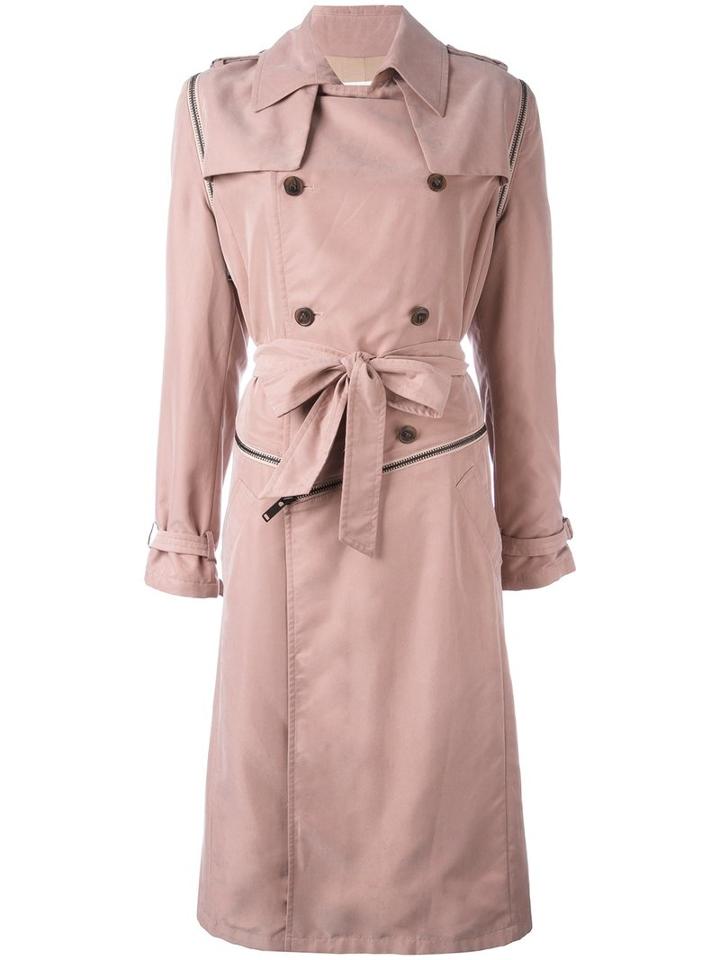 A.f.vandevorst 'moment' Trenchcoat, Women's, Size: 38, Pink/purple, Modal/polyester