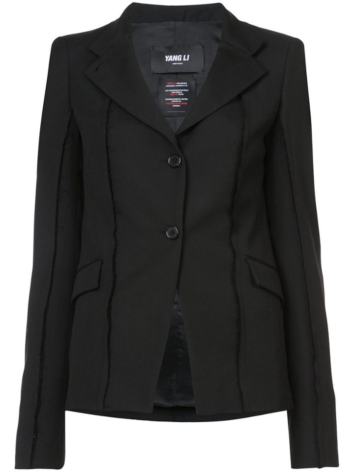 Yang Li Sharp Tailored Blazer - Black