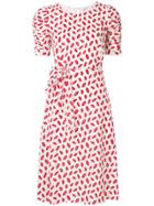 P.a.r.o.s.h. Lips Print Dress - White