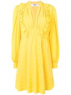 Msgm Polka Dot Dress - Yellow