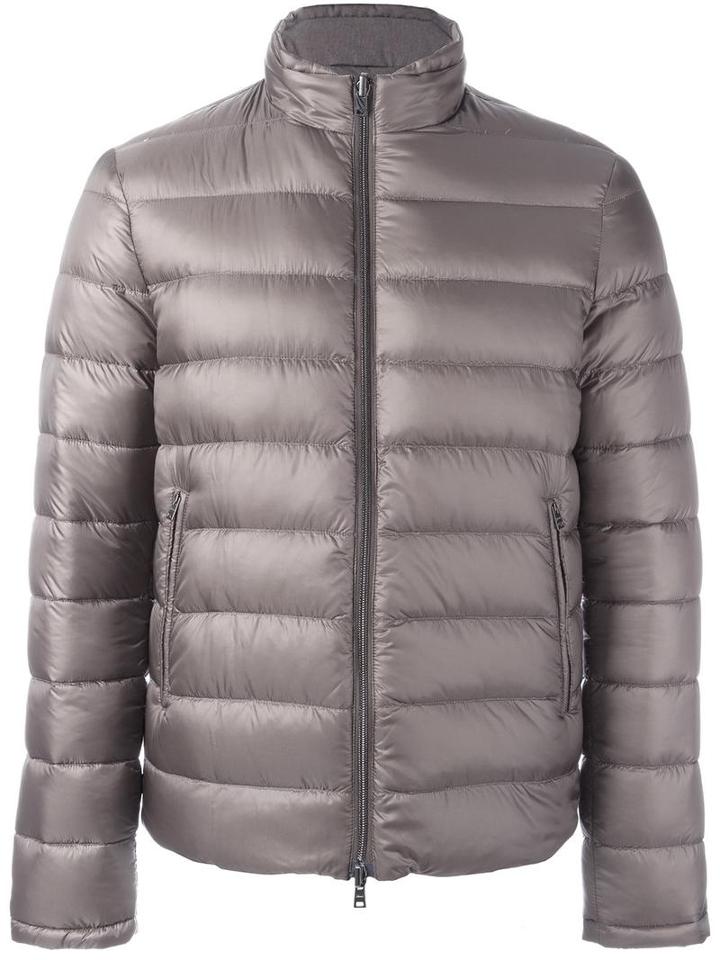 Herno Zip Up Padded Jacket, Men's, Size: 48, Polyamide/polyester/feather Down