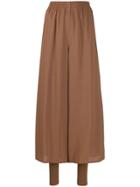 Max Mara Cropped Layered Trousers - Brown