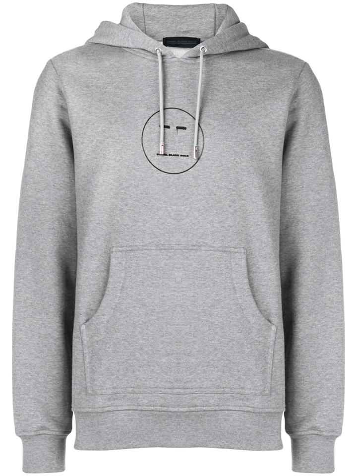 Diesel Black Gold Sneilbood Face Hoodie - Grey