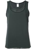 Kristensen Du Nord - Layered Tank Top - Women - Silk/cotton/spandex/elastane - 3, Grey, Silk/cotton/spandex/elastane
