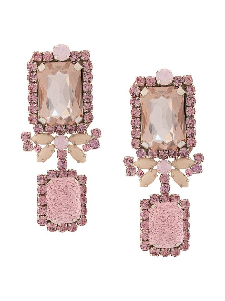 Mignonne Gavigan Isabella Drop Earrings - Pink