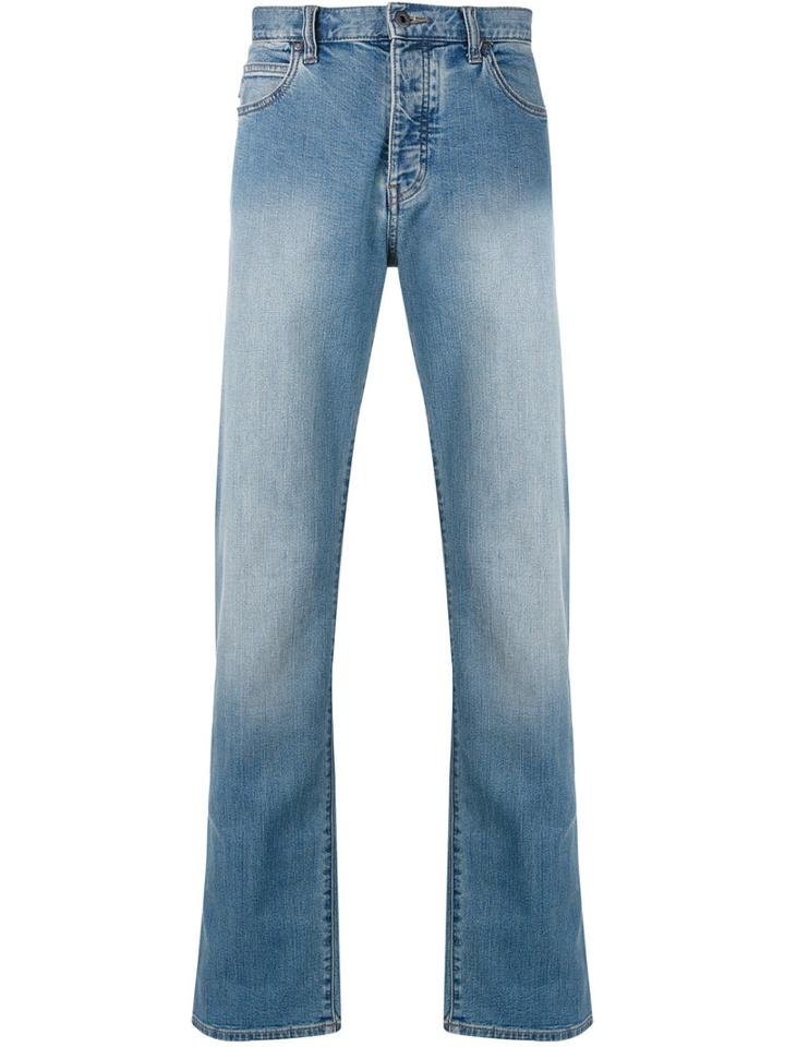 Armani Jeans - Straight Leg Jeans - Men - Cotton/spandex/elastane - 33, Blue, Cotton/spandex/elastane