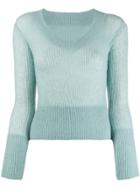 Jacquemus La Maille Dao Knitted Top - Blue