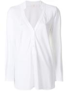 Zanone V-neck Longsleeved T-shirt - White