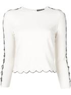 Alexander Mcqueen Cut-out Detail Jumper - White