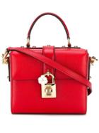 Dolce & Gabbana Dolce Box Tote, Women's, Red, Calf Leather
