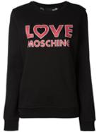 Love Moschino - Logo Sweatshirt - Women - Cotton - 42, Women's, Black, Cotton