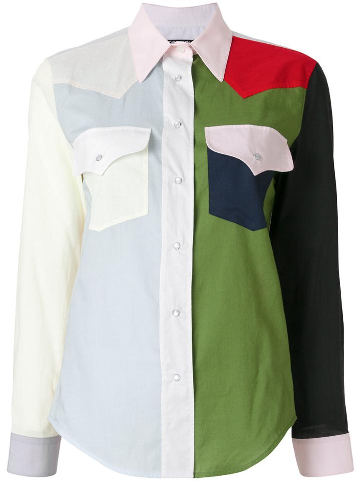 Calvin Klein 205w39nyc Contrast Panel Shirt - Multicolour