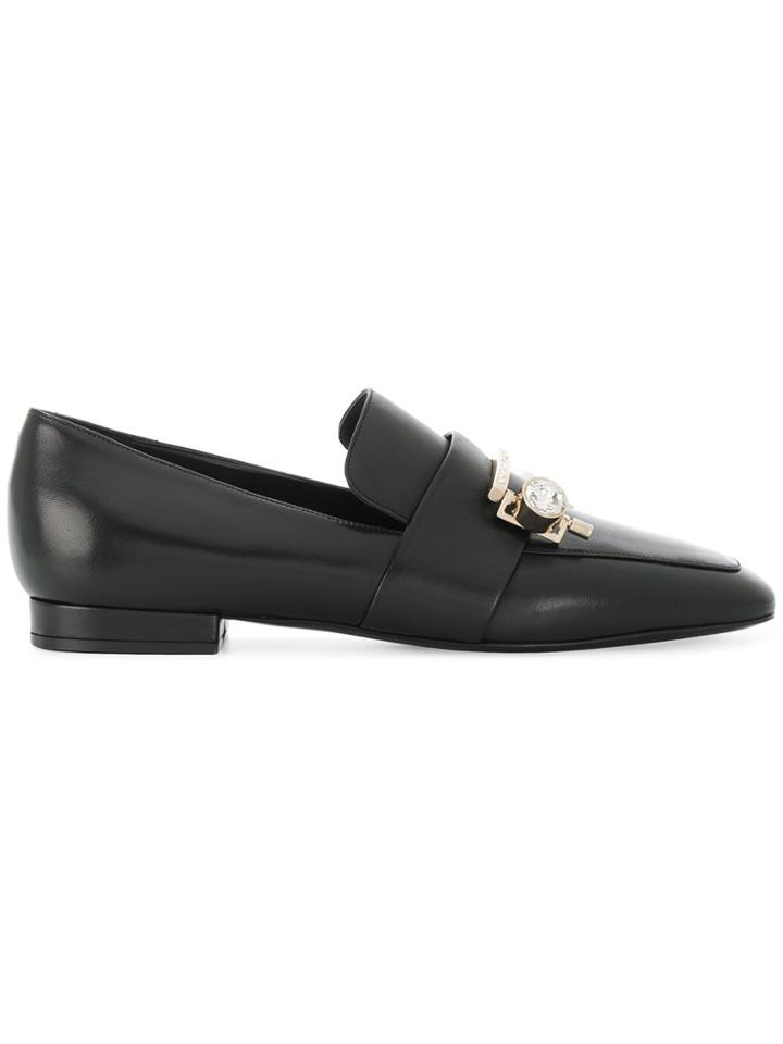 Coliac Crystal-embellished Loafers - Black