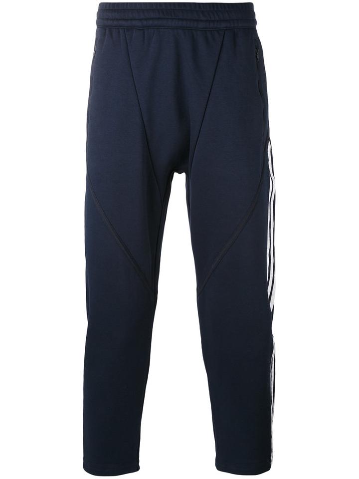 Adidas Originals - Side Stripes Track Pants - Men - Cotton/organic Cotton/polyester - M, Blue, Cotton/organic Cotton/polyester