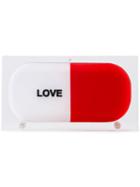 Sarah's Bag - Love Pill Clutch - Women - Acrylic - One Size, White, Acrylic