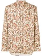 Gitman Vintage Paisley Print Shirt - Neutrals