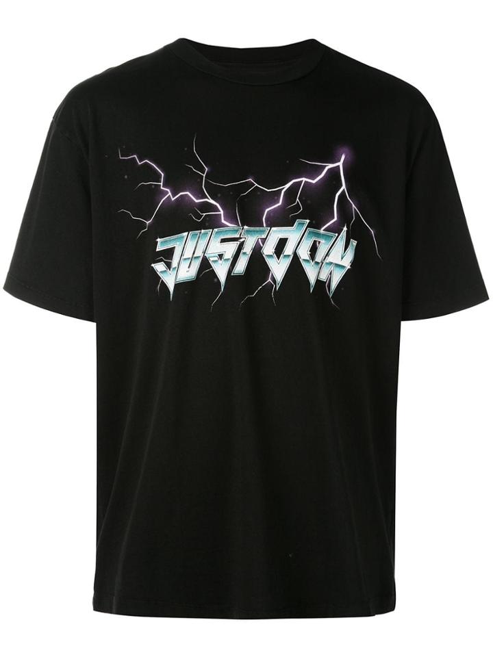 Just Don Logo Print T-shirt - Black