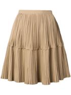 Jil Sander A-line Pleated Skirt - Neutrals