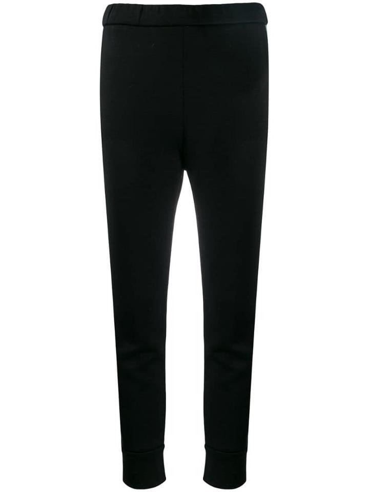Prada Cropped Track Pants - Black