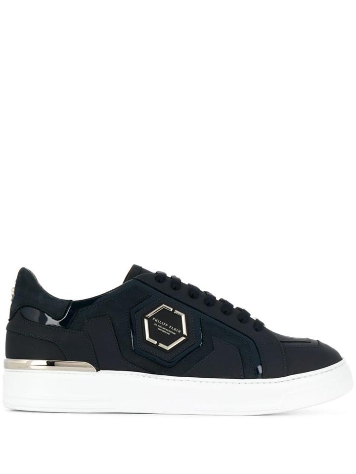 Philipp Plein Low-top Statement Sneakers - Blue
