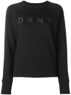 Donna Karan Logo Embroidered Sweatshirt - Black