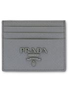 Prada Saffiano Leather Card Holder - F0k44 Marble Gray