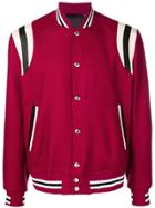 Paul Smith Striped Insert Bomber Jacket - Red