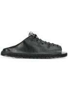 Marsèll Lace-up Slides - Black