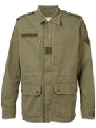 Saint Laurent - Collared Military Jacket - Men - Cotton/ramie/acetate - 52, Green, Cotton/ramie/acetate