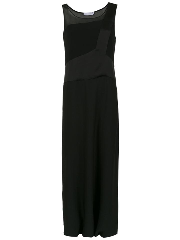 Mara Mac Panelled Long Dress - Black