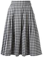 Blumarine 'vichy' Skirt, Women's, Size: 42, Black, Cotton/spandex/elastane
