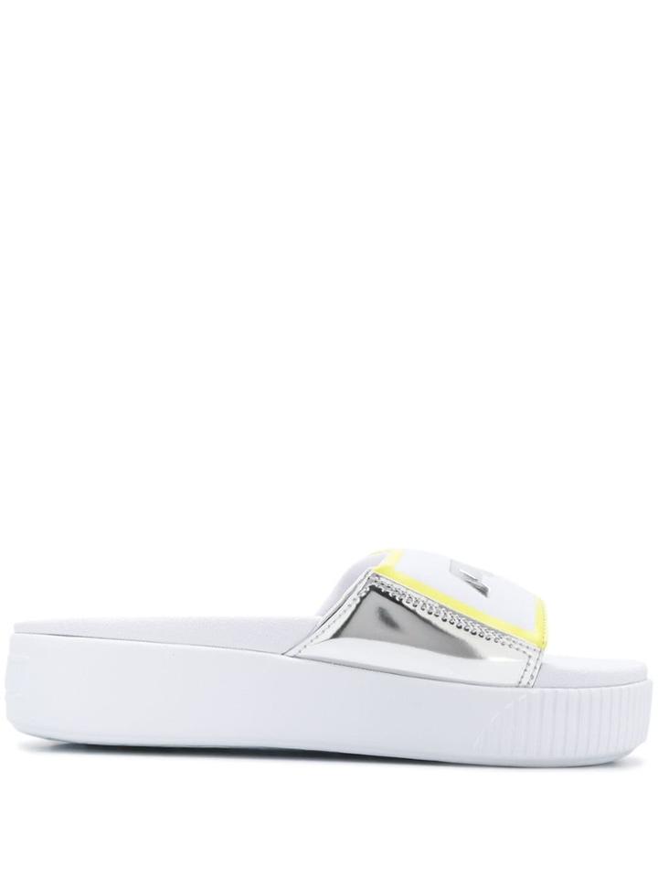 Puma Platform Slides - White
