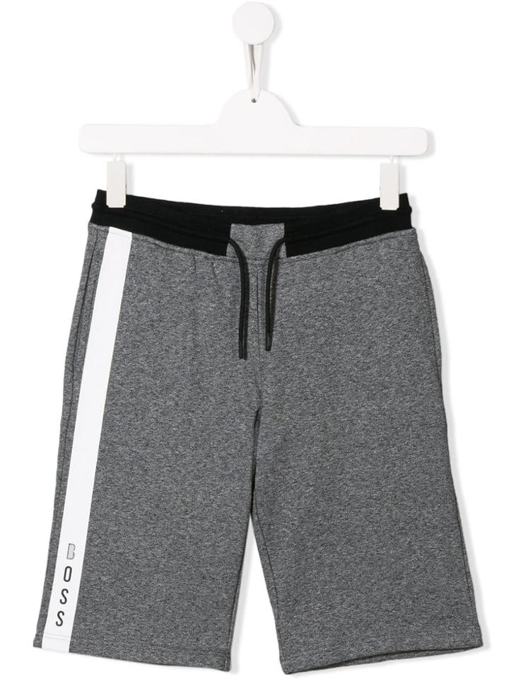 Boss Kids Logo Strip Casual Shorts - Grey