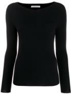 Stefano Mortari Fitted Knitted Top - Black