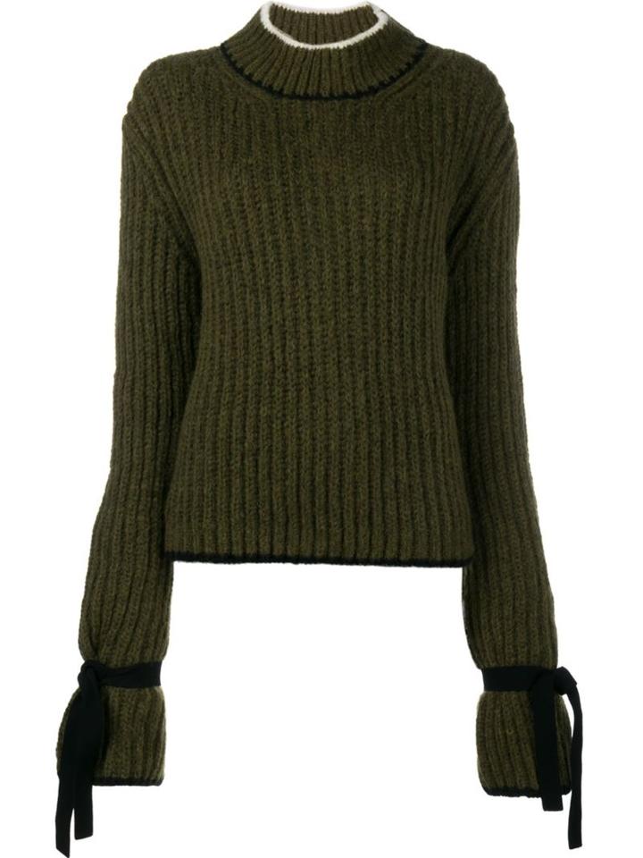 J.w.anderson Tie Cuff Jumper, Women's, Size: Small, Green, Polyamide/polyester/viscose/alpaca