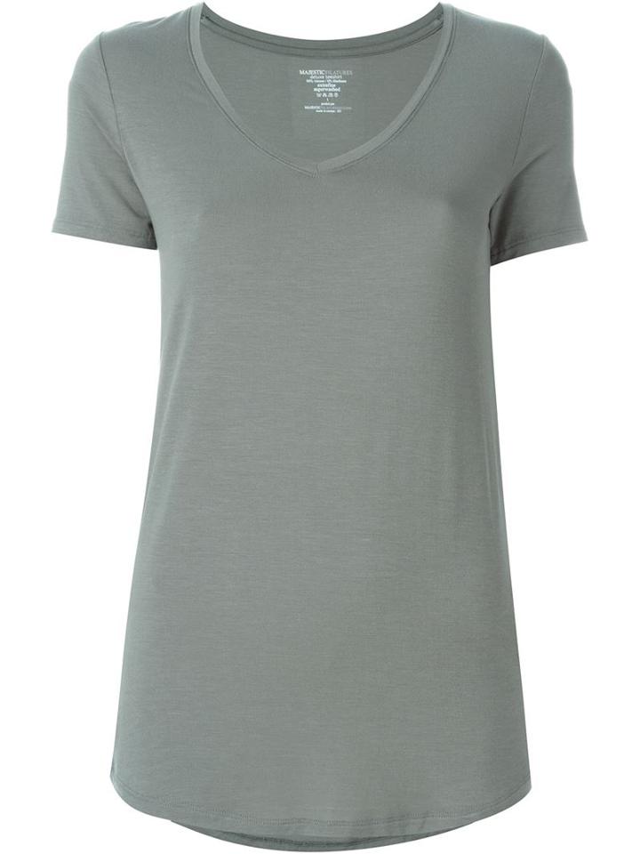 Majestic Filatures Superwashed V Neck T-shirt