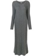 N.peal Long Knitted Dress - Grey