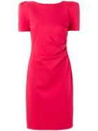 Giorgio Armani Fitted Midi Dress - Red