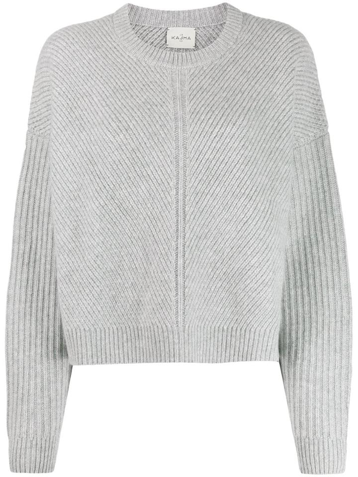 Le Kasha Ribbed Cashmere Jumper - Grey