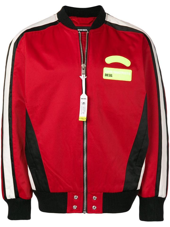 Diesel J-ryuu Bomber Jacket - Red