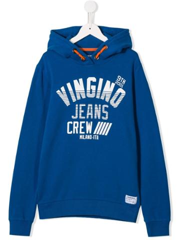 Vingino Logo Print Hoodie - Blue