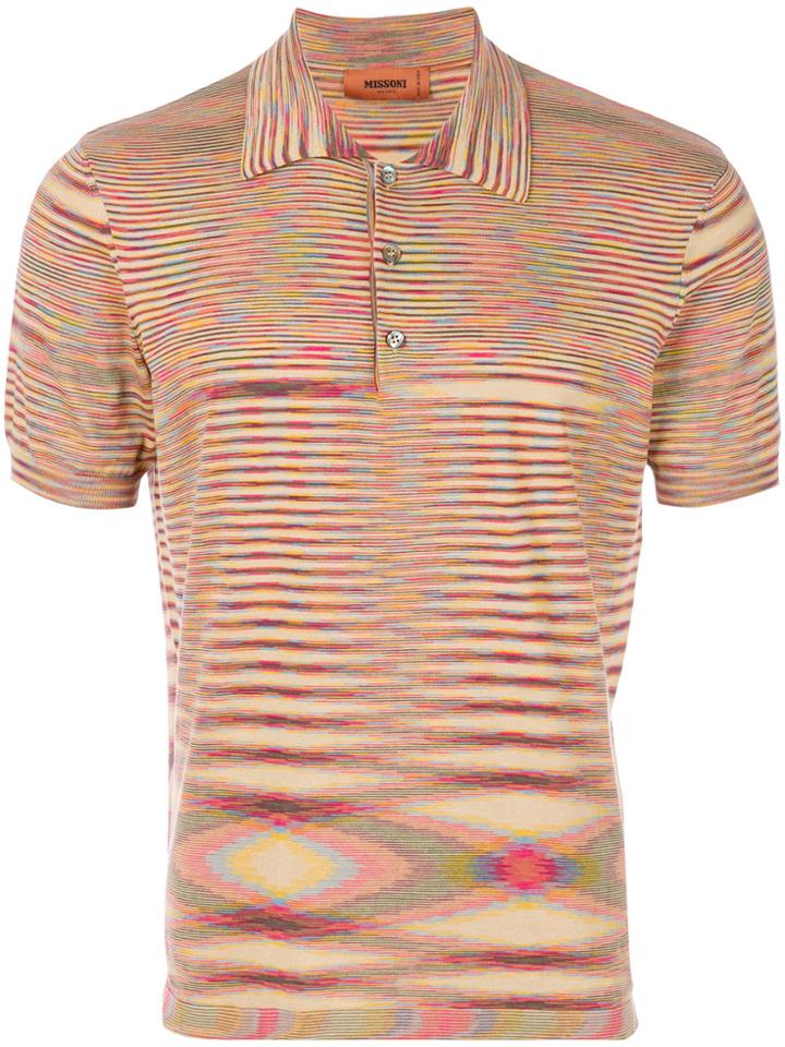 Missoni Printed Polo Shirt - Brown