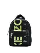 Kenzo Small Logo Print Backpack - Black