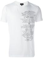 Emporio Armani Glitched Print T-shirt, Men's, Size: Xxl, White, Cotton