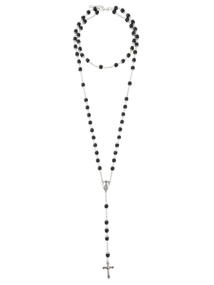 Givenchy Cross Pendant Necklace, Women's, Black